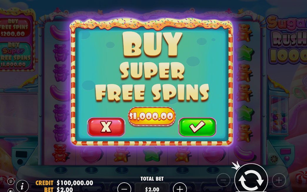 Bonusskärm med Scatter-symboler inför start av Free Spins