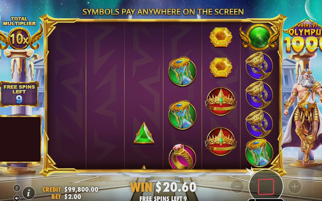 Free Spins där tre scatter ger fem nya snurrar