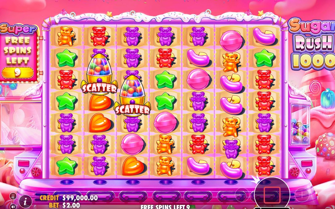 Free Spins-läge med kvarvarande spins och kvarstående multiplikatorspots