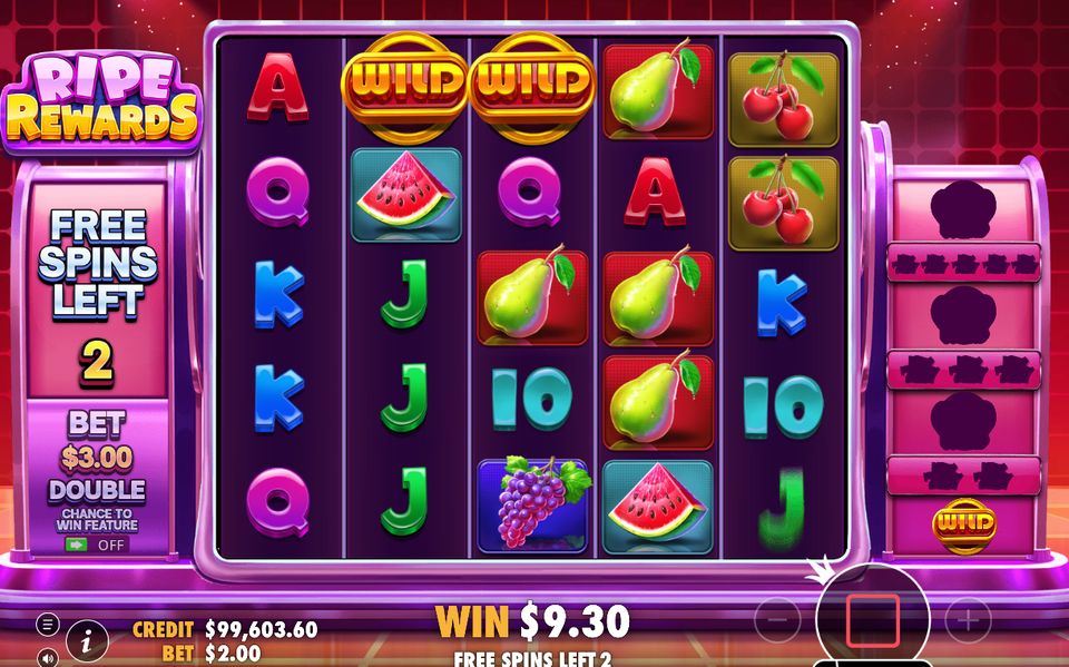 Free Spins-läget med WILD som stannar kvar